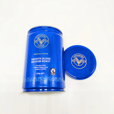 Custom Printed Round Tin Plate Cans With Aluminum Foil Lid Colorful Screw Tube