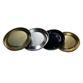 Customsied Food Grade Can Bottom Movable Lid For Paper Tube , Embossing Logo
