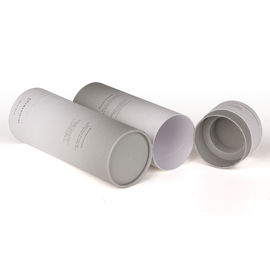 OEM White Cosmetic Cardboard Tube Packaging with Silk Screen Printing